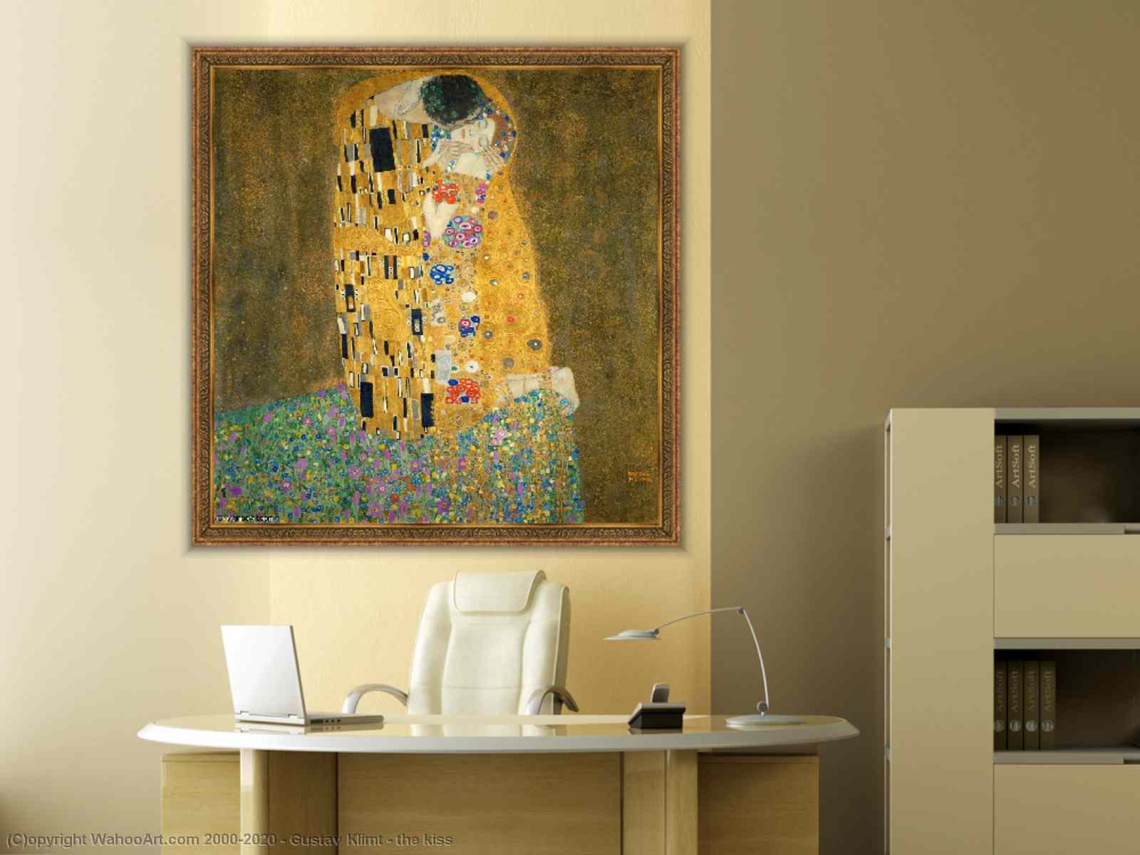 Riproduzioni D'arte Il bacio di Gustav Klimt