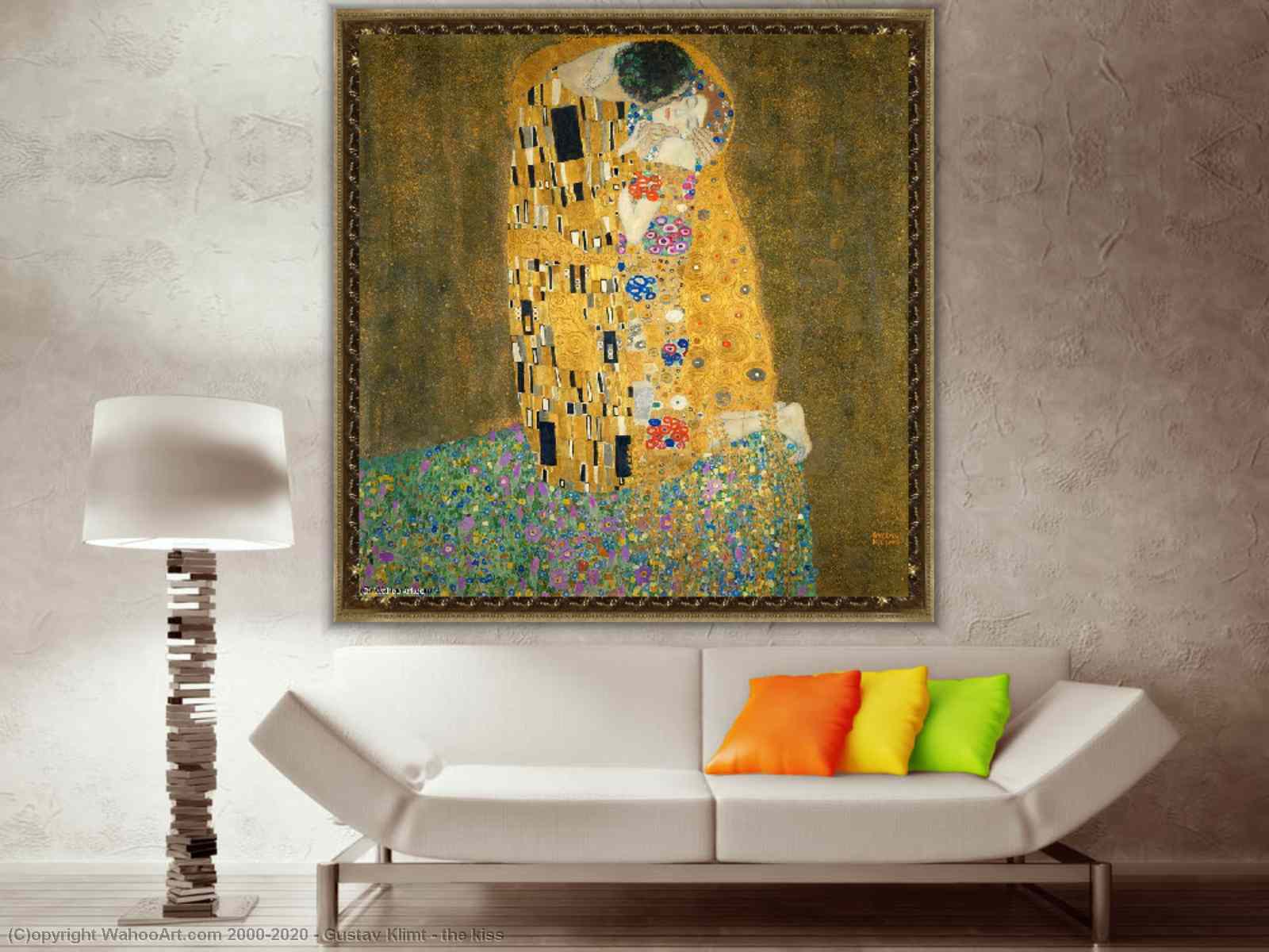 Il bacio - Copia di Gustav Klimt - 30x50, Copie d'autore