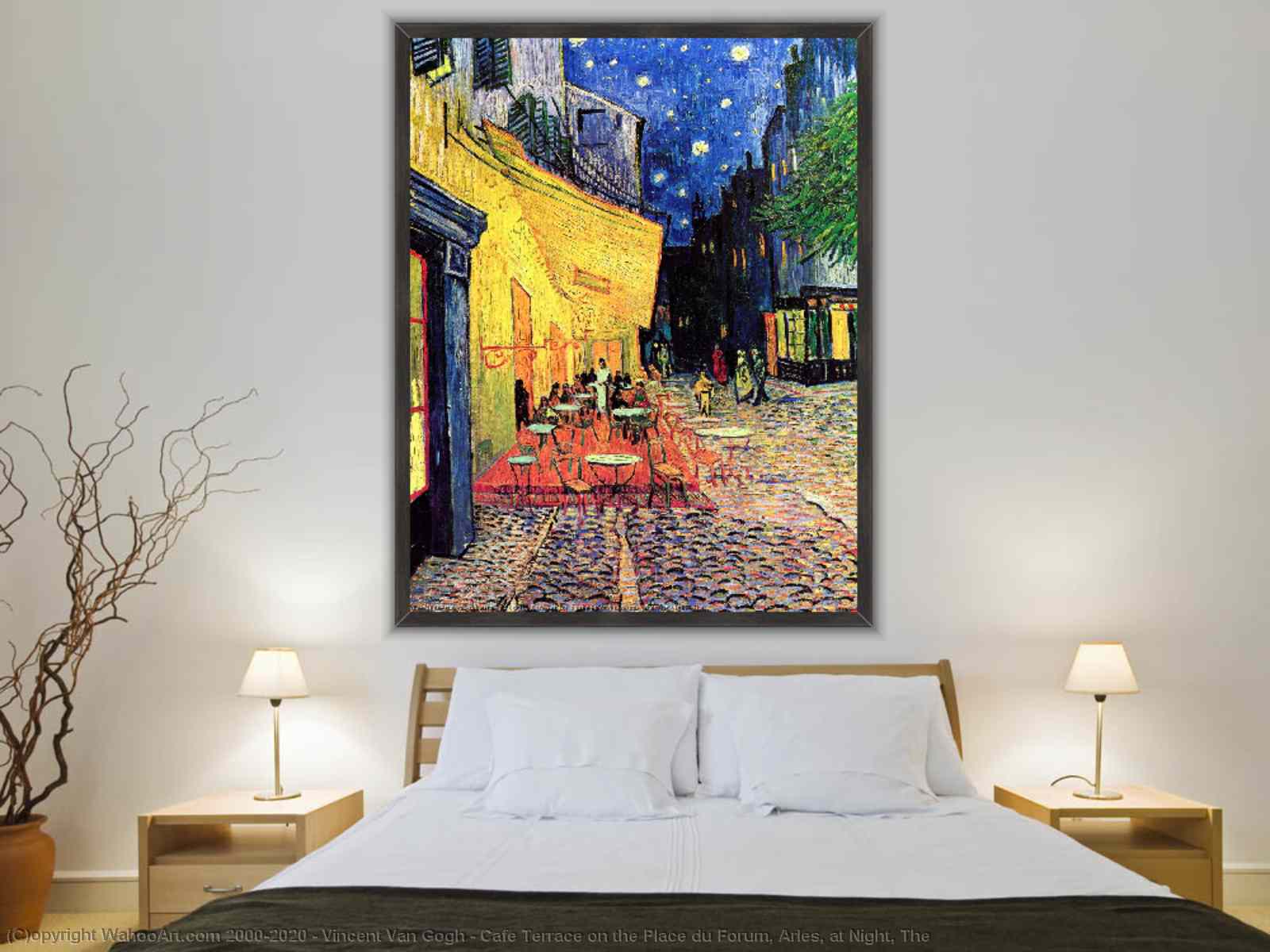 Eliteart- The Cafe Terrace on The Place Du Forum by Vincent Van Gogh Oil  Painting Reproduction Giclee Wall Art Canvas Prints