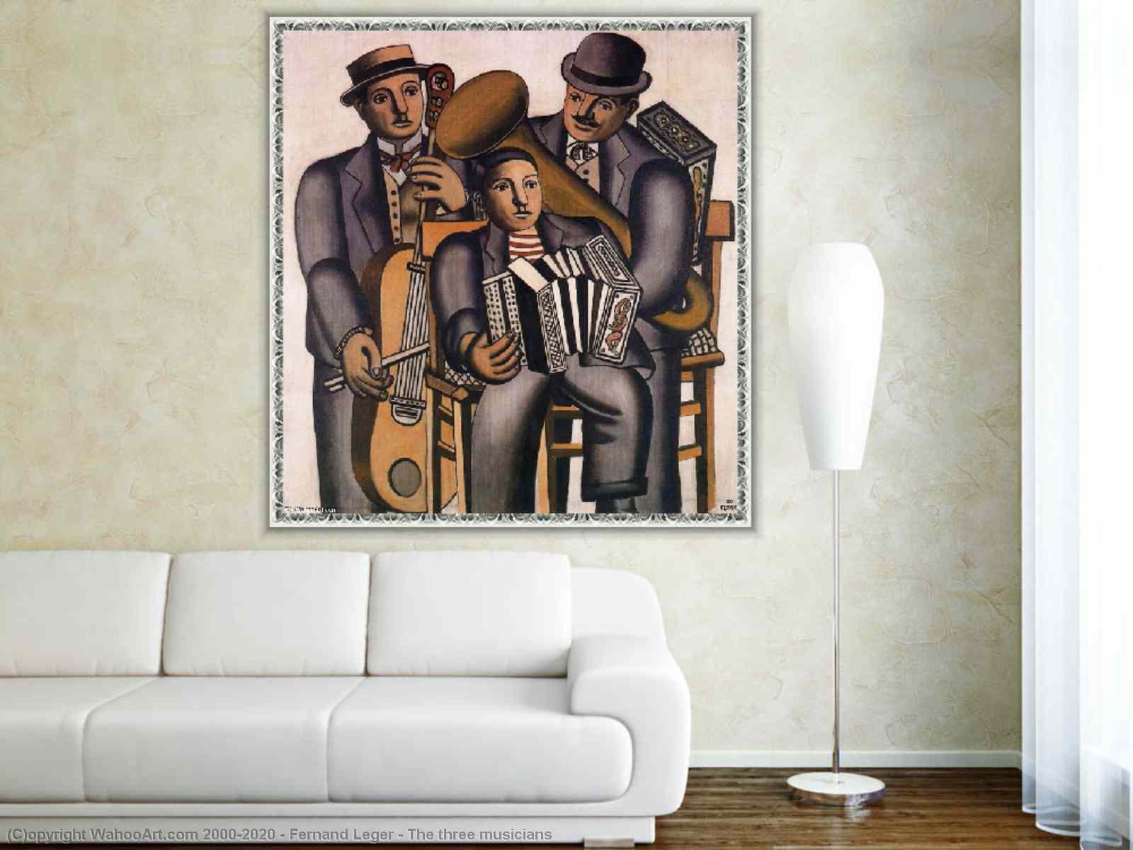 Obtenir Reproductions De Peintures Les trois musiciens de Fernand